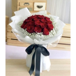 Bouquet Mariage : Rouge –...